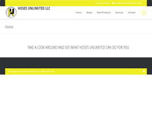 Tablet Screenshot of hosesunlimitedllc.com